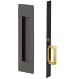 Emtek 2154 Narrow Modern Rectangular Pocket Door Mortise Lock (2" x 7-1/4") - Passage