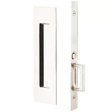 Emtek 2154 Narrow Modern Rectangular Pocket Door Mortise Lock (2" x 7-1/4") - Passage