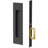 Emtek 2154 Narrow Modern Rectangular Pocket Door Mortise Lock (2" x 7-1/4") - Passage