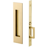 Emtek 2154 Narrow Modern Rectangular Pocket Door Mortise Lock (2" x 7-1/4") - Passage