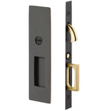Emtek 2155 Narrow Modern Rectangular Pocket Door Mortise Lock (2" x 7-1/4") - Privacy