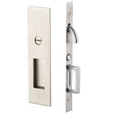 Emtek 2155 Narrow Modern Rectangular Pocket Door Mortise Lock (2" x 7-1/4") - Privacy