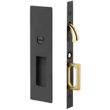 Emtek 2155 Narrow Modern Rectangular Pocket Door Mortise Lock (2" x 7-1/4") - Privacy