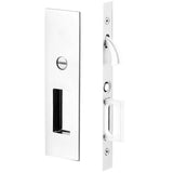 Emtek 2155 Narrow Modern Rectangular Pocket Door Mortise Lock (2" x 7-1/4") - Privacy
