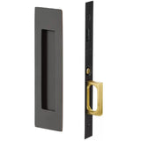 Emtek 2156 Narrow Modern Rectangular Pocket Door Mortise Lock (2" x 7-1/4") - Dummy