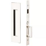 Emtek 2156 Narrow Modern Rectangular Pocket Door Mortise Lock (2" x 7-1/4") - Dummy
