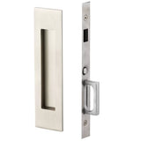 Emtek 2156 Narrow Modern Rectangular Pocket Door Mortise Lock (2" x 7-1/4") - Dummy