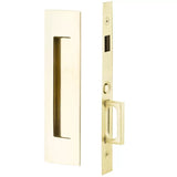 Emtek 2156 Narrow Modern Rectangular Pocket Door Mortise Lock (2" x 7-1/4") - Dummy