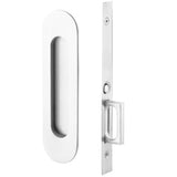 Emtek 2164 Narrow Oval Pocket Door Mortise Locks (2" x 7-1/4") - Passage