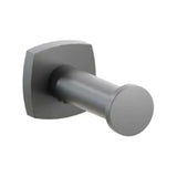 Emtek Modern Tubular Brass Single Robe Hook with Rosette