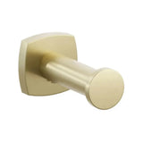 Emtek Modern Tubular Brass Single Robe Hook with Rosette