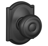 Schlage Georgian Passage Door Knob Set with Decorative Camelot Trim