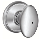 Schlage Siena Privacy Door Knob Set With Decorative Georgian