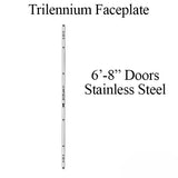 TRILENNIUM FACEPLATE FOR 6-8 LOCK  STAINLESS