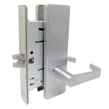 Falcon MA101 DN Passage Mortise Set, Dane Lever, Napa Escutcheon