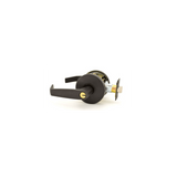 Falcon T Series Office Button Lockout Keyed Entry Lever Set with Dane Lever