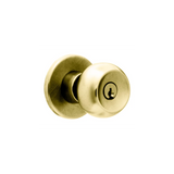 Falcon X Series Office Keyed Entry Knob Set with Troy Knob and Gala Rose