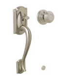 Schlage Camelot Lower Handleset Featuring the Georgian Knob for Use with Schlage Deadbolts