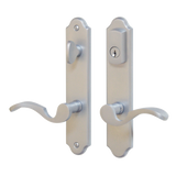 G-U Capri Handle & 45mm Plate, Active, Keyed with Thumbturn (Handle Below Cylinder) Choose Color