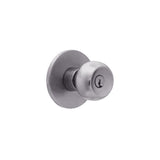 Falcon X Series Entrance Keyed Entry Knob Set with Troy Knob and Gala Rose