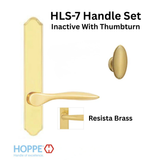 HOPPE HLS7 HANDLESET, NEW ORLEANS, M1610/2172N, NON KEYED INACTIVE, Resista Polished Brass  - 2751300