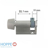 HOPPE Euro Profile Half Cylinder with Key – Matte Black