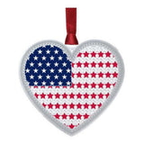 Baldwin 62480 American Flag Heart (retired)