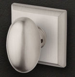 Ellipse Knob Privacy Set with Traditional Square Rose