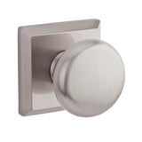 Round Knob Passage Set with Traditional Square Rose