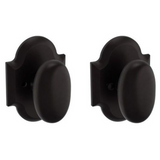 Baldwin 5024 Privacy Door Knob Set with R030 Rose from the Estate Collection