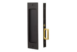 Emtek 2124 Sandcast Bronze Rustic Modern Rectangular Passage Pocket Door Mortise Lock