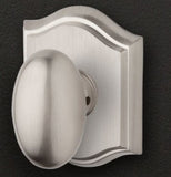 Ellipse Knob Privacy Set with Traditional Arch Rose