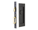 Emtek 2113 Modern Rectangular Keyed Pocket Door Mortise Lock