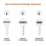 Schlage Commercial 20-057-C FSIC Rim Cylinder, C Keyway