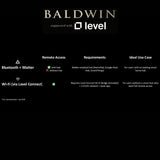 Baldwin Estate 8220LL Single Cylinder Deadbolt Level Bluetooth + Matter or WiFi