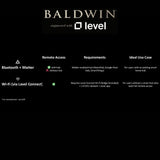 Baldwin Estate 8231LL Single Cylinder Deadbolt Level Bluetooth + Matter or WiFi