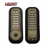 Lockey 2210 double combination key override lock AB