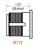 Cylinder Body for Mortise Cylinder (Underscores Indicate a Variable Value: Specify Size, Cam, & Finish)