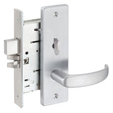 Falcon MA311 QN Privacy, Bedroom, or Bath Mortise Lock with Inside Lever Release, Quantum Lever, Napa Escutcheon