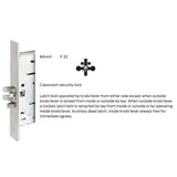 Falcon MA441 DN Classroom Security Mortise Lock, Dane Lever, Napa Escutcheon