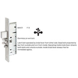 Falcon MA571 DG Dormitory/Exit Mortise Lock, Dane Lever, Gala Rose