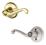 Schlage Flair Right Handed Privacy Door Lever Set - Split Finish Only