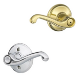 Schlage Flair Left Handed Privacy Door Lever Set - Split Finish Only