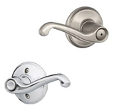 Schlage Flair Left Handed Privacy Door Lever Set - Split Finish Only
