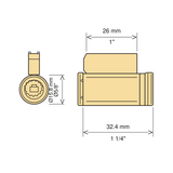 MUL-T-LOCK MTL600 Cylinder for SCHLAGE/ARROW Single Cylinder Deadbolt