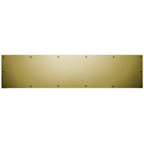 Baldwin Commercial Grade 8 Inch x 34 Inch Solid Brass Kick Plate