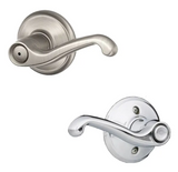 Schlage Flair Right Handed Privacy Door Lever Set - Split Finish Only