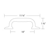 Schaub Avenue - 10" Centers Cabinet Pull in Satin Brass