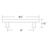 Schaub Noho - 8" Centers Square Cabinet Pull