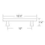 Schaub Noho - 12" Centers Square Cabinet Pull